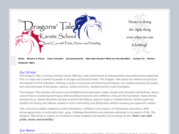 The Dragons' Tale Karate School